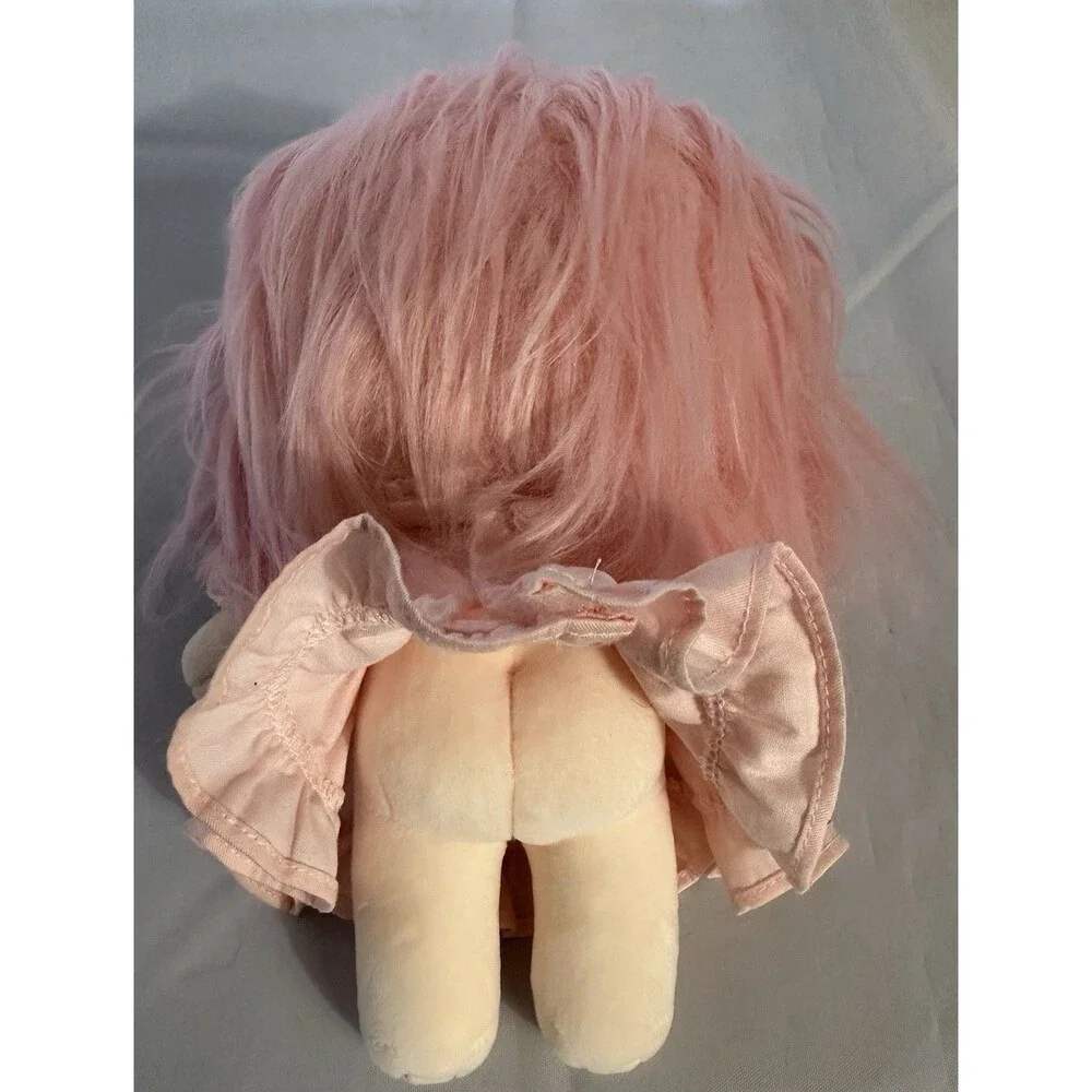 Cotton Doll Plush Anime No Attribute Pink Hair Star Embroidered Dress Set 20cm